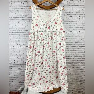 Victoria's Secret | Vintage White and Pink Floral Cute Dress size M